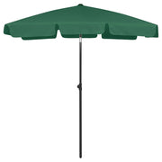 Ombrellone da spiaggia 180 x 120 cm verde 02_0008409
