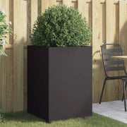 Fioriera Nera 52x48x75 cm in Acciaio