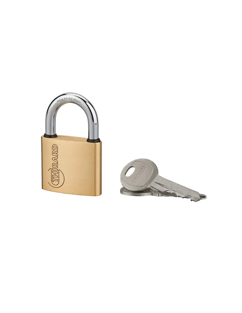 Lucchetto RUCK 40 mm in ottone, per interno, 2 chiavi – THIRARD
