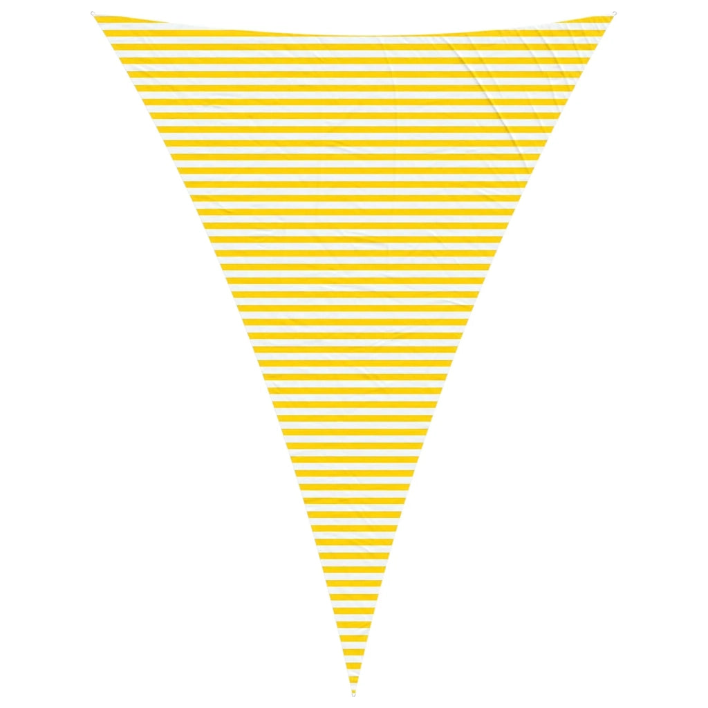 Vela da ombra solare Giallo e Bianco 5 x 7 x 7 m