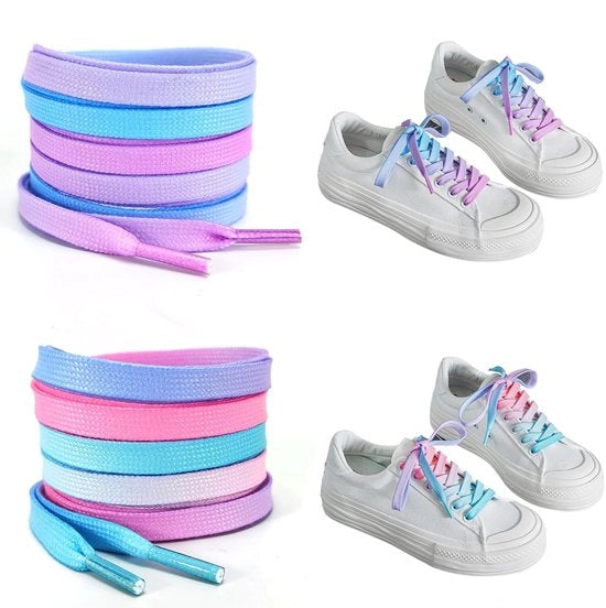 Viti per bambine in diversi colori, 2 paia di viti in diversi colori, 120 cm, 5-6 fori, scarpe per tempo libero, scarpe in tela, Rosso, 120