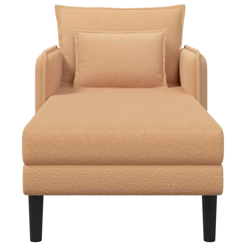 Chaise longue oversize Beige Bouclé 42048058