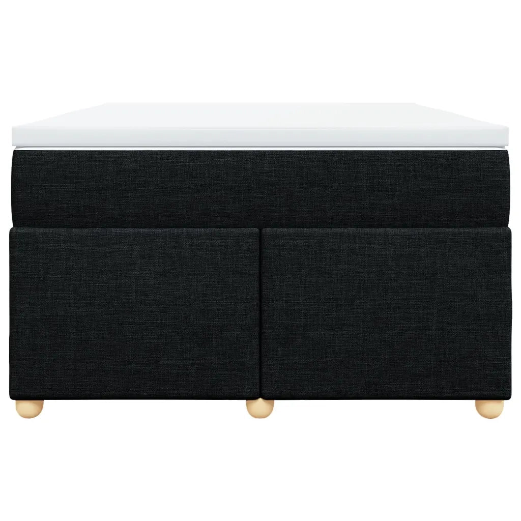 Giroletto a Molle con Materasso Nero 120x200 cm in Tessuto 3285368
