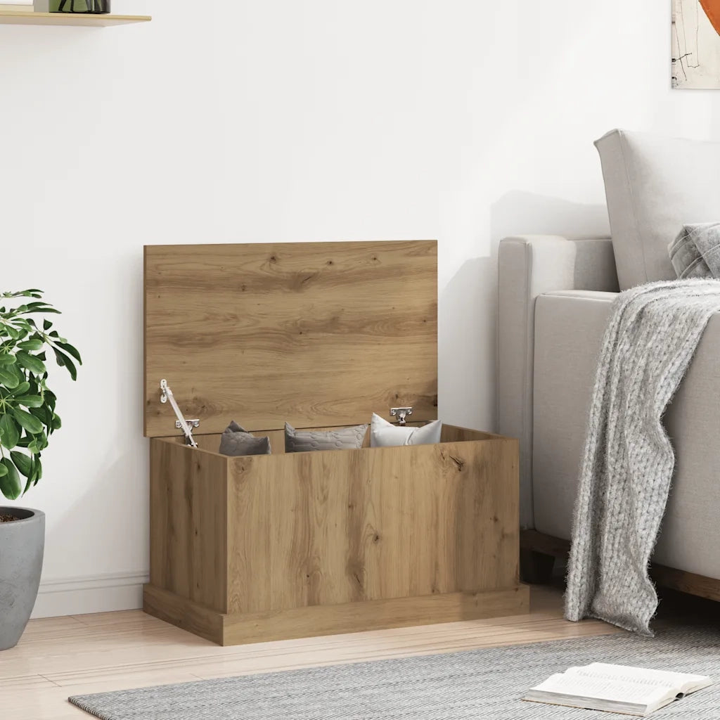 vidaXL Scatola Portaoggetti Artigianale 70x40x38 cm Legno Multistrato