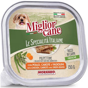 MIGLIOR CANE SPECIALITÀ PATE DA 150 GR POLLO CAROTE E FAGIOLINI
