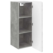 Armadietto a Muro | Mobiletto a muro Grigio Cemento 33 x 34,5 x 94 cm