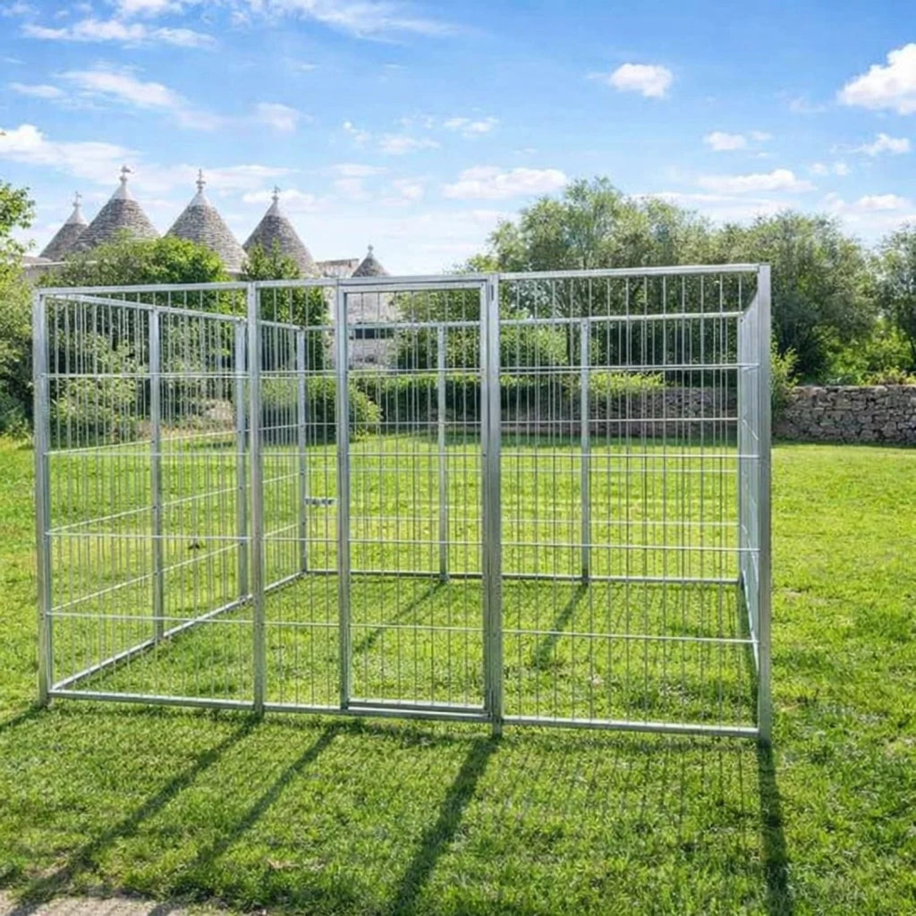 Box per cani da esterno con zincatura a caldo da 300x300x altezza 180 cm