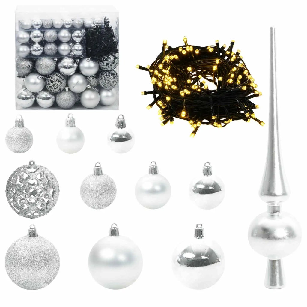 Albero di Natale con 300 LED con supporto Nero 210 cm PVC 3396492
