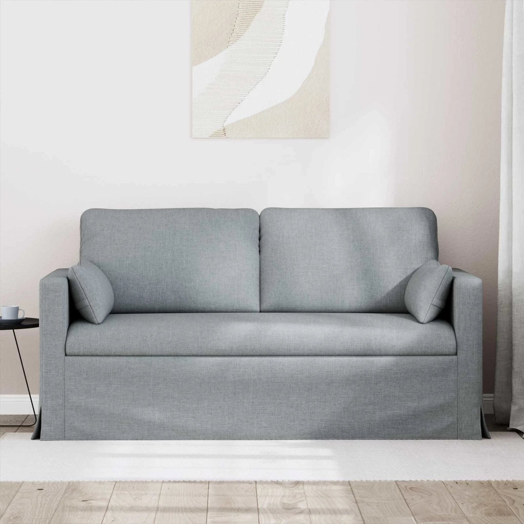 Divano Grigio chiaro 158 x 78 x 80 cm Tessuto