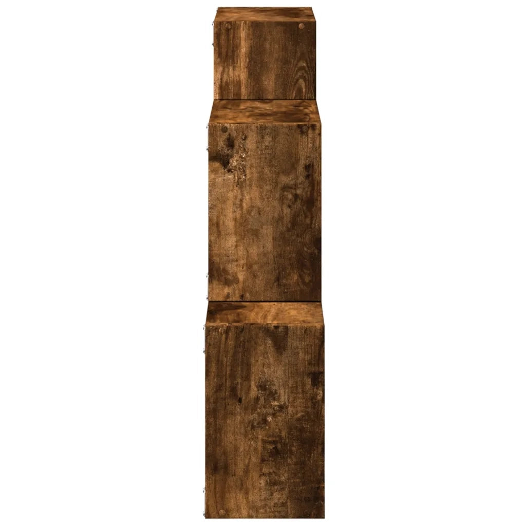 Mobile a Parete 78x18x71 cm Rovere Fumo in Legno Multistrato