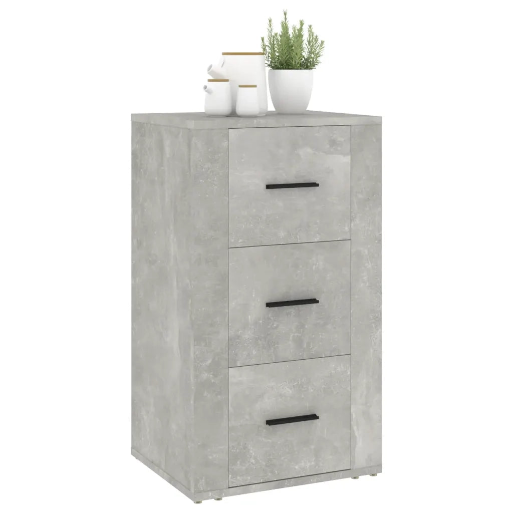 Credenza-Buffet-Armadio da cucina Grigio Cemento 40x33x70 cm in Legno Multistrato 739912