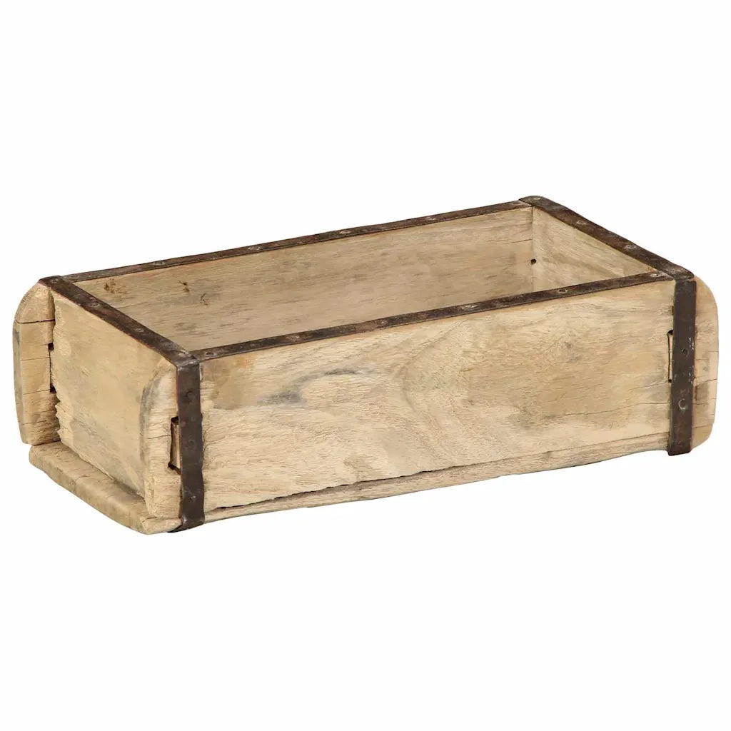 Vassoio 4 pcs Marrone 30 x 15 x 9 cm Legno Recuperato Massello 4019609