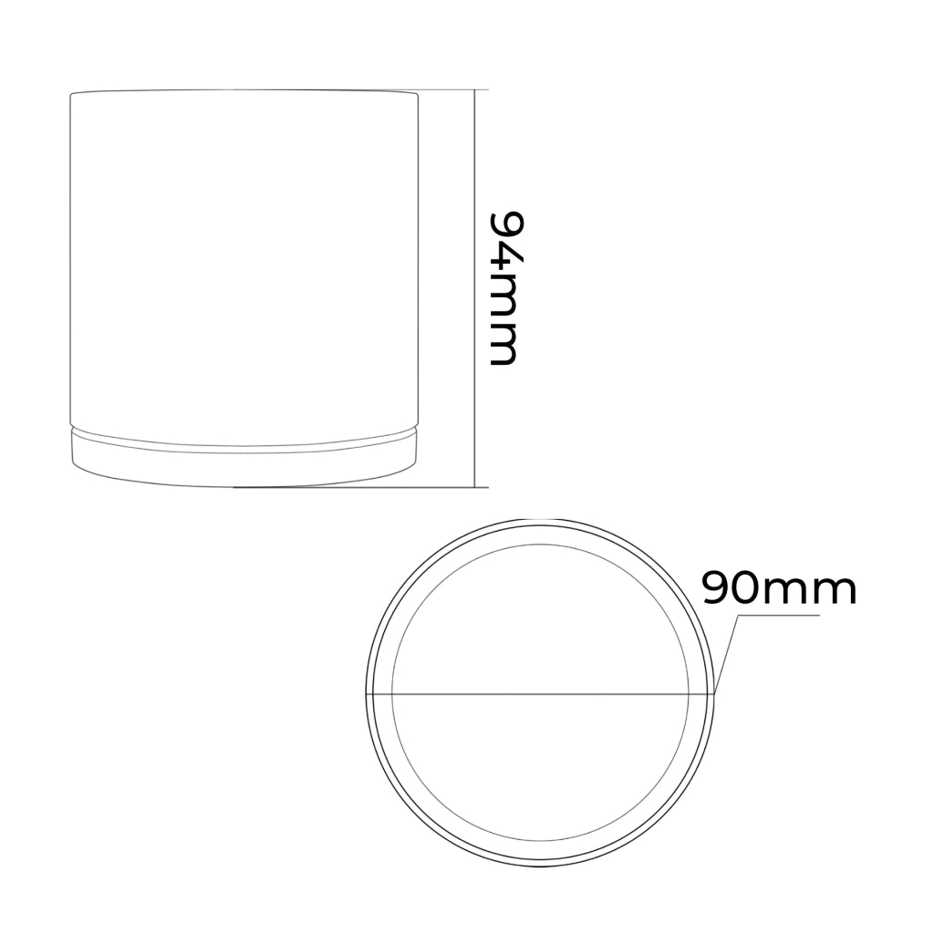 FARETTO PLAFONIERA DA SOFFITTO PER ESTERNO CILINDRICO IN ALLUMINIO BIANCO CON ATTACCO GU10 - DESIGN ED EFFICIENZA