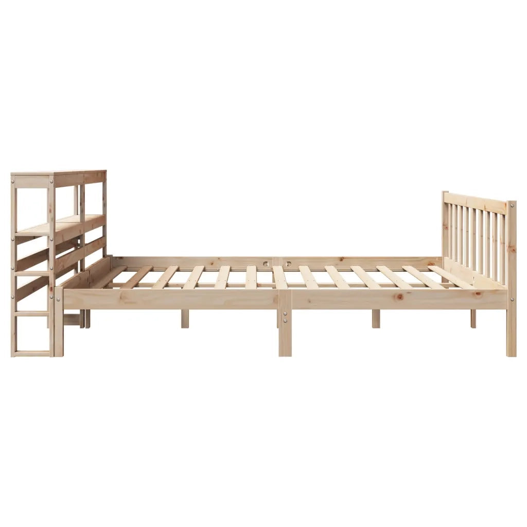 Letto senza Materasso 200x200 cm in Legno Massello di Pino