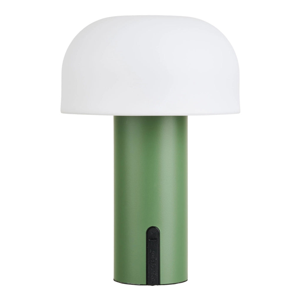 Lampada da Tavolo Soham, Verde, Metallo, 15x15x22 cm