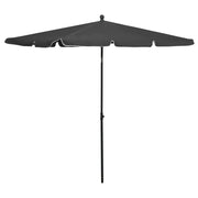 Ombrellone da Giardino con Palo 210x140 cm Antracite cod mxl 19328