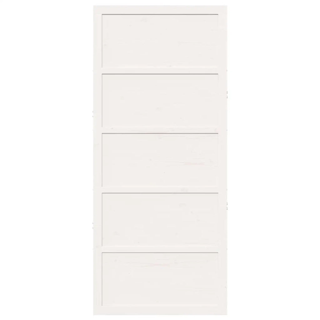 Porta del fienile Bianco 100 x 2,5 x 208 cm 42047136