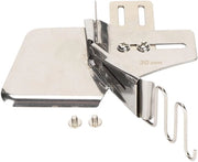Accessorio per macchina da cucire 30 mm - Striscia di appoggio inclinata - Piattaforma per cucitura piatta - Risultati di cucitura professionali - Adatto per macchine da cucire per uso domestico - Incluso set di viti - Accessorio per cucire