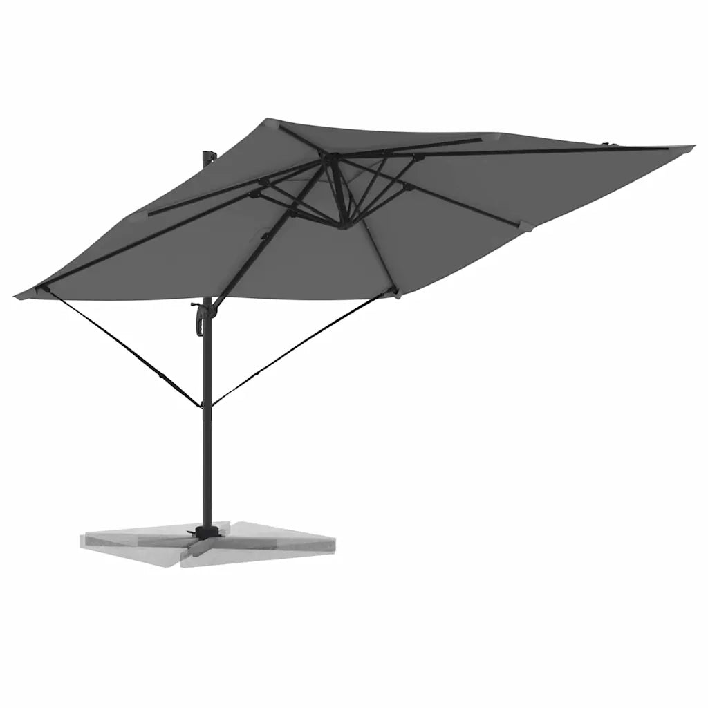 Parasole Roma-Ombrellone da giardino Antracite 286 x 284 x 265 cm