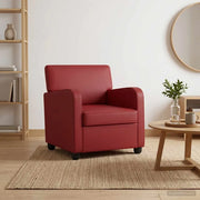 Poltrona Rosso Vino Similpelle 42043430