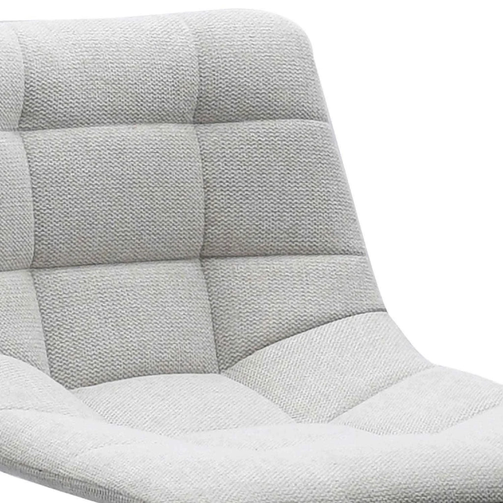 LÚZETE - SGABELLO HAWAII GAMBA NERO TESSUTO COLORE GRIGIO