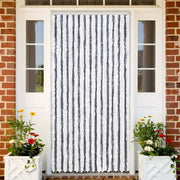 Zanzariera Grigio e Bianco 118x220 cm Ciniglia 315125