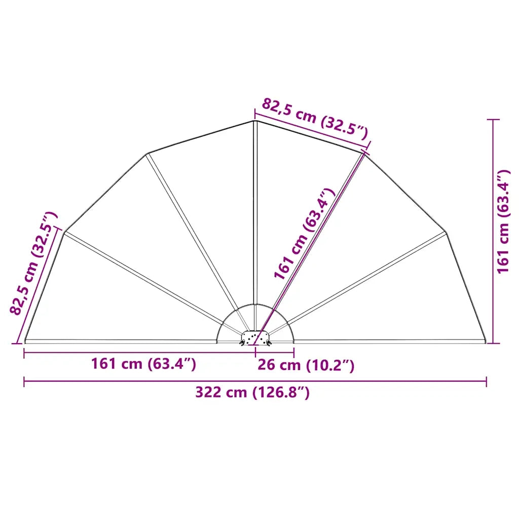 Tenda Laterale per Terrazza Pieghevole Crema 200 cm 44578