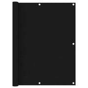 Schermo per balcone schermo per la privacy 120 x 600 cm tessuto Oxford nero 02_0010265