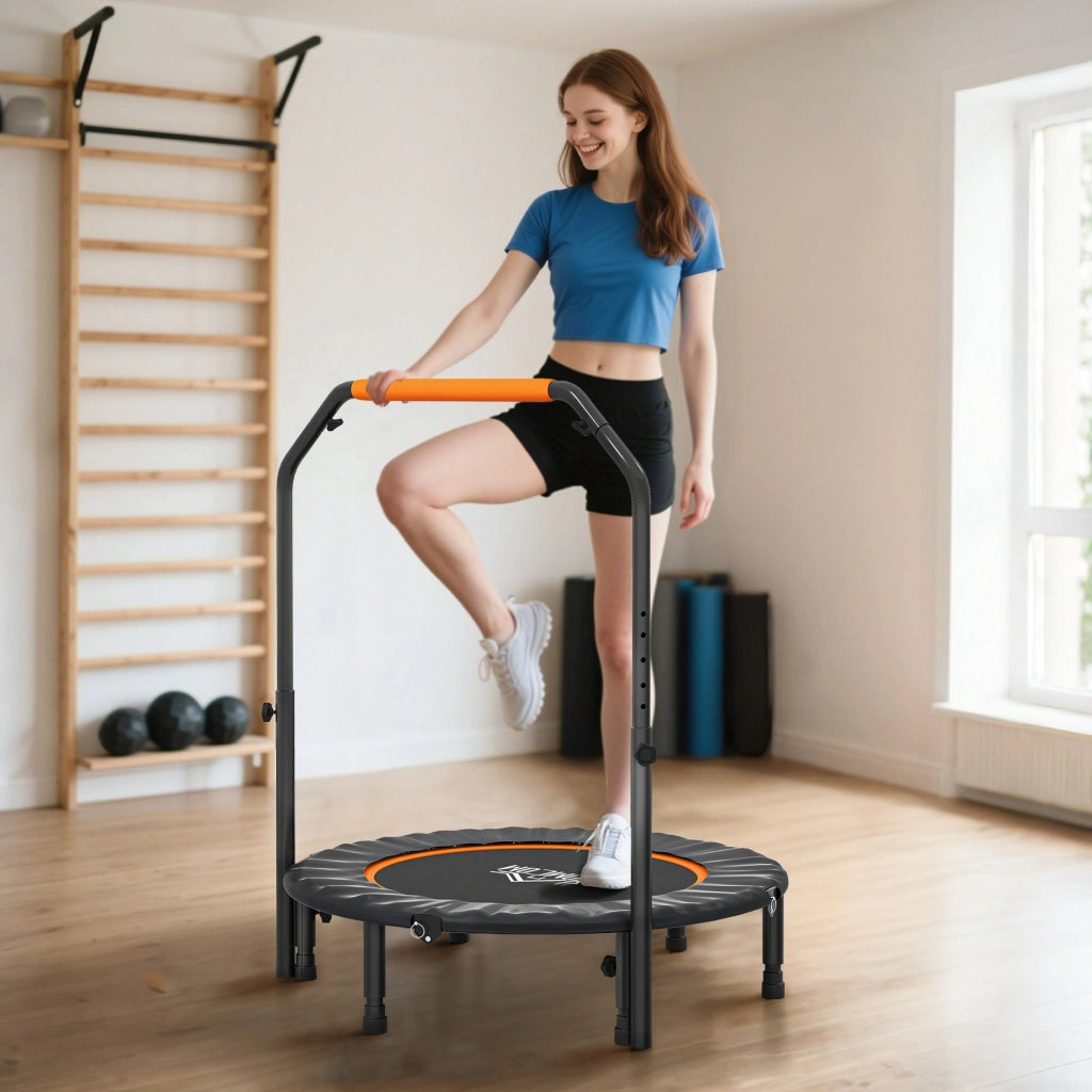 Trampolino Fitness ¨C zephmum ¨C Nero, Pieghevole, ?102x123 cm, 150 kg