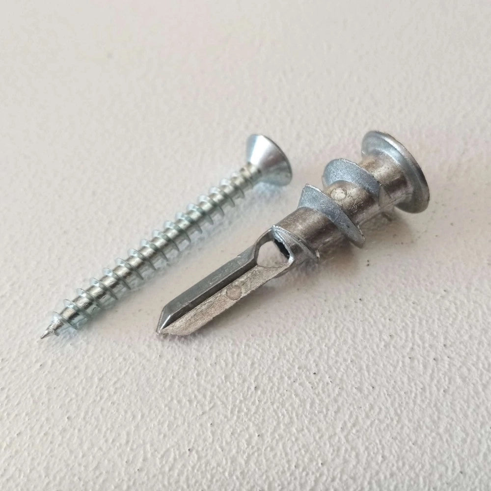 Nobex 6x37mm tassello in zama con vite per fissaggi su cartongesso - 10pz