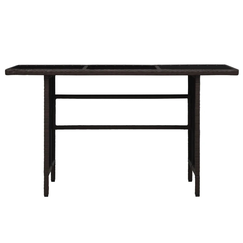 Set Divani da Giardino 3 pz con Cuscini in Polyrattan Marrone cod mxl 34829