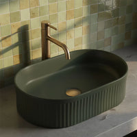 Lavabo Da Appoggio Rea Vanda Olive Matt