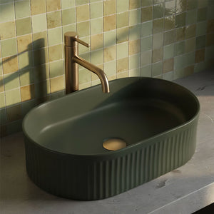 Lavabo Da Appoggio Rea Vanda Olive Matt