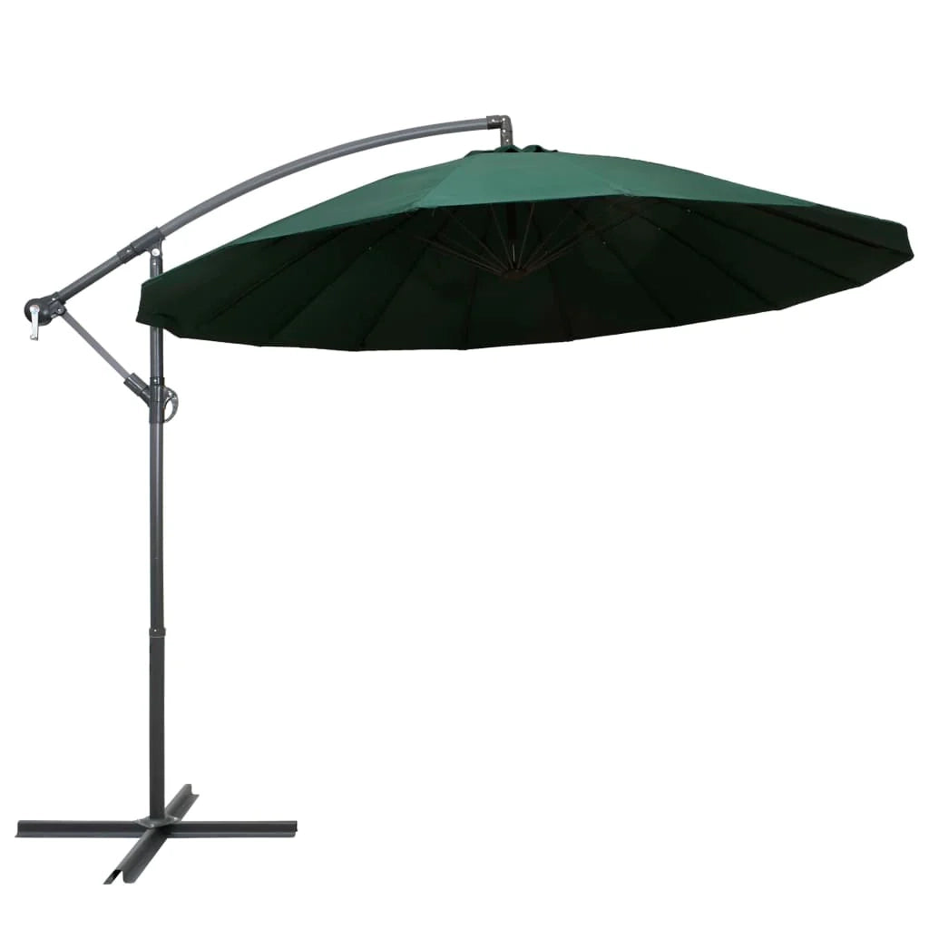 Ombrellone a sospensione 3 m alluminio verde 02_0008729