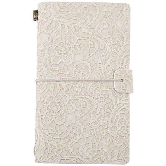 Notebook per donne con copertina in pelle PU, A6, con 3 stili di carta, 96 pagine, rilegato, con motivi floreali in rilievo e decorazione a 3D.