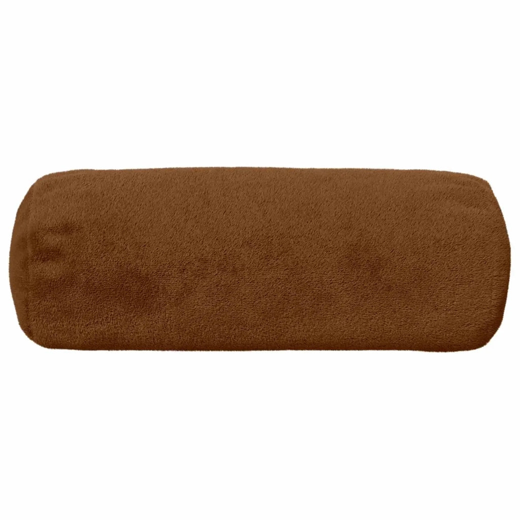Federa 2 pcs HEERLEN Marrone Chiaro Ø 15 x 40 cm Flanella 923437