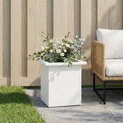 Fioriera da giardino con LED Bianco 30 x 30 x 30 cm Acciaio 8008058