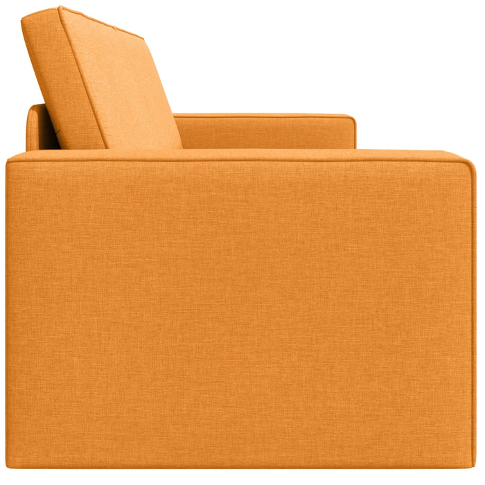 Divano Letto 2-in-1 Giallo Scuro 245x150x60.5 cm Tessuto