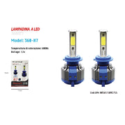 Trade Shop - Coppia Lampade Fari Ricambio Auto H7 Maxtech 360-h7 Led 3800 Lumen 6000k 12v 36w -