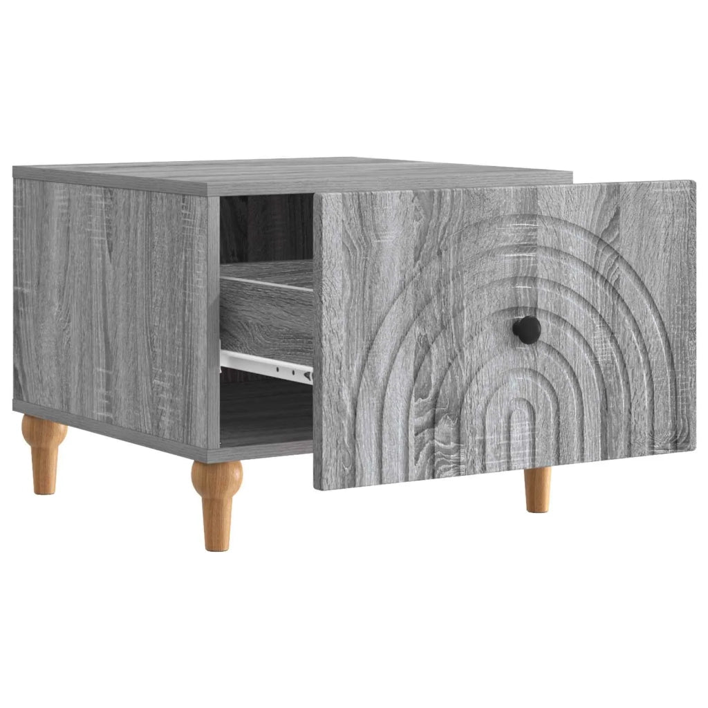Tavolino da salotto con cassetto Grigio Sonoma 49 x 50 x 40 cm