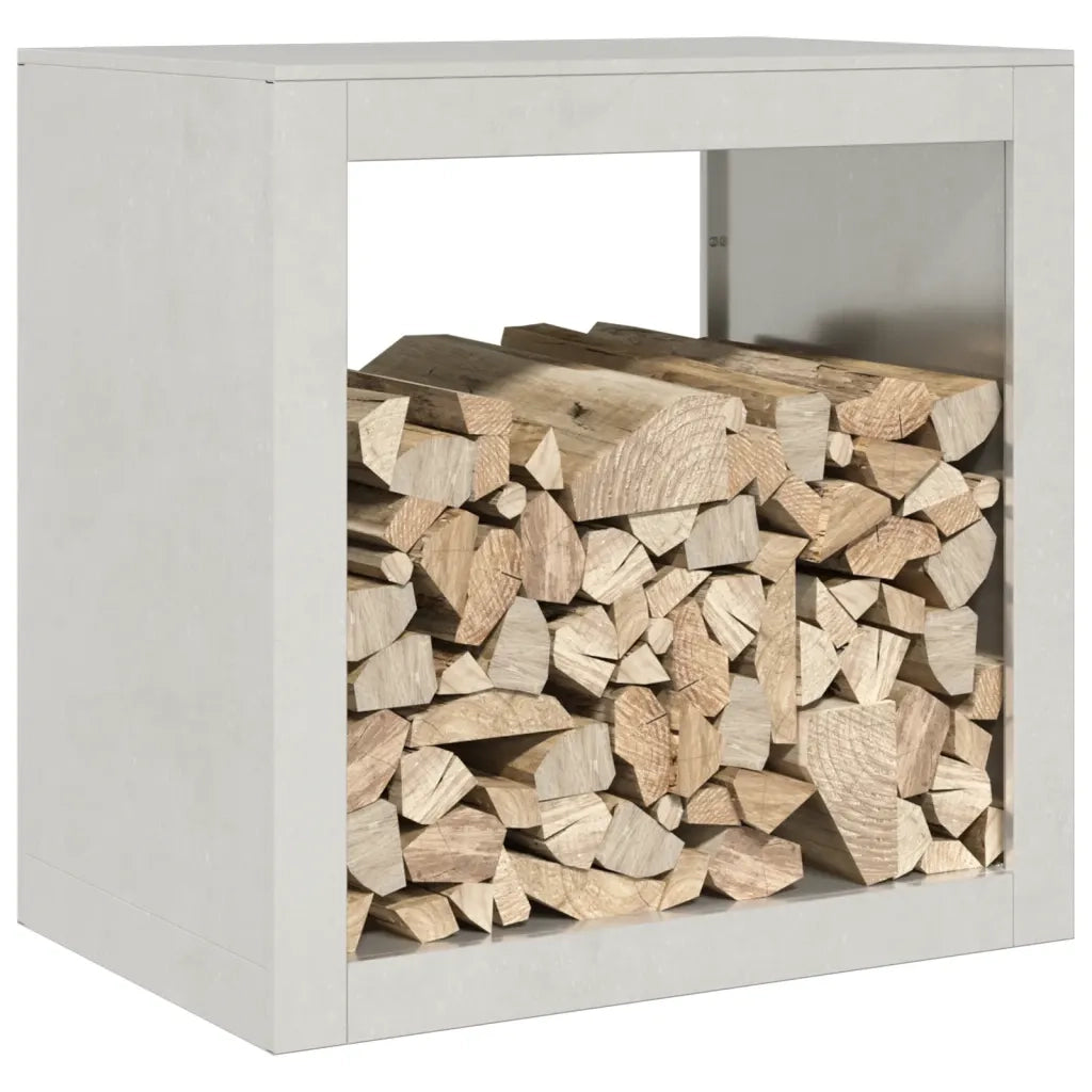 Rastrelliera per Legna da Ardere-Portalegna 60x40x60 cm in Acciaio Inox