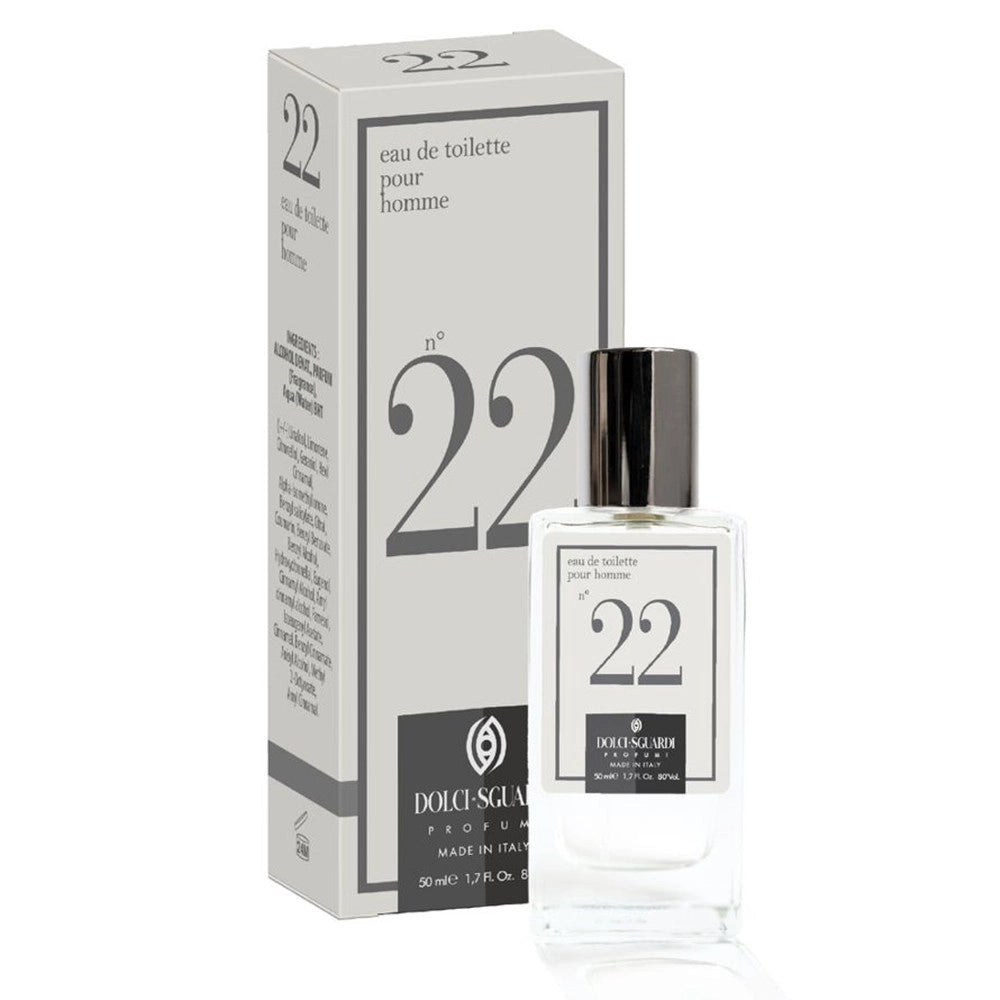 Trade Shop - Profumo Corpo Eau De Toilette Per Uomo N°22 Da 50 Ml Fragranza Fresca Marina 005724 -