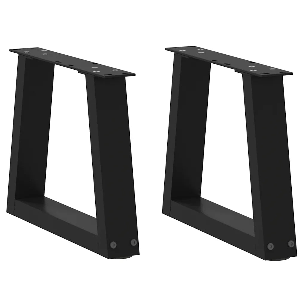 Gambe per Tavolino da CaffÃ¨ a Forma di V 2 pz Nere 30x(30-31,3) cm Acciaio