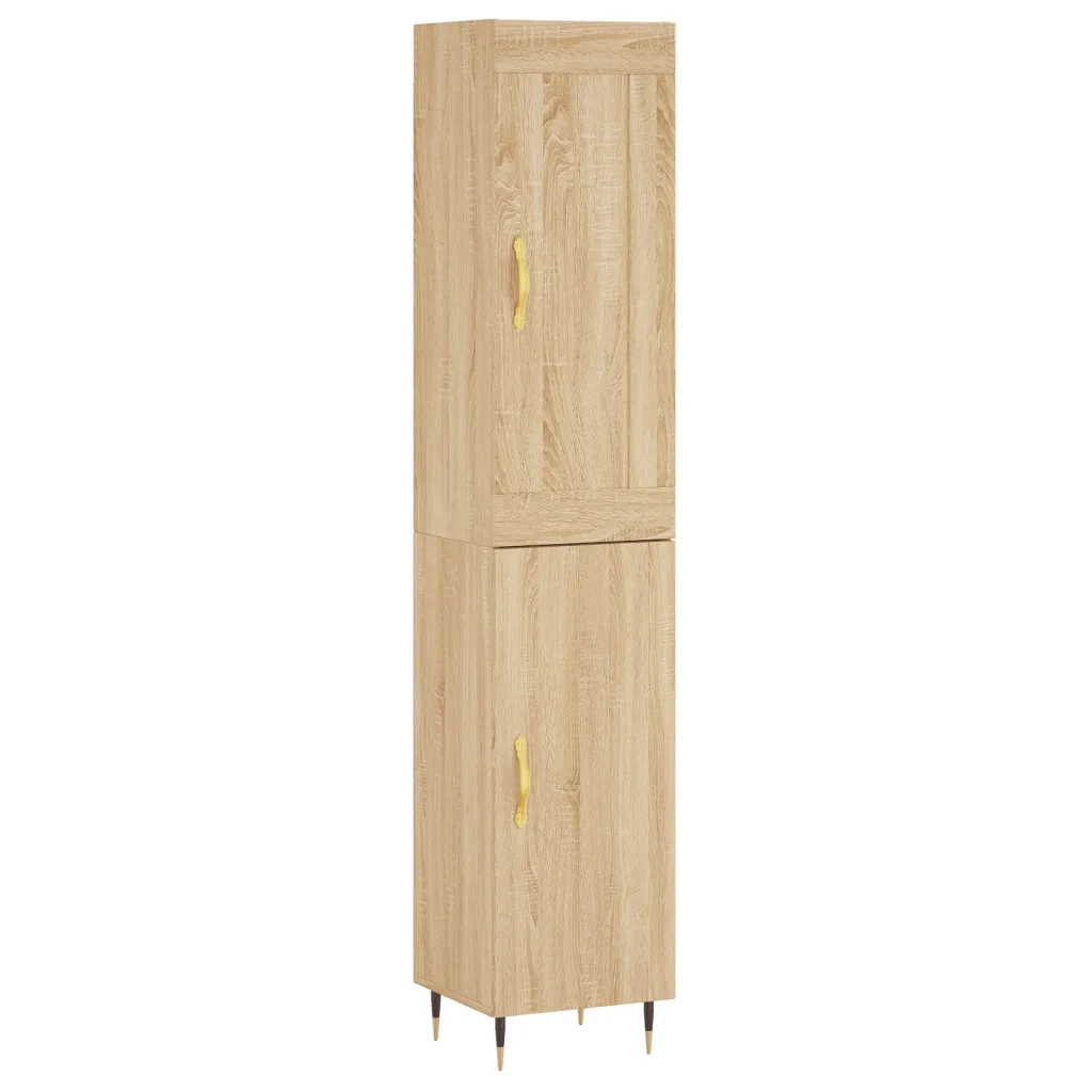 Credenza Rovere Sonoma 34,5x34x180 cm in Legno Multistrato 3200116
