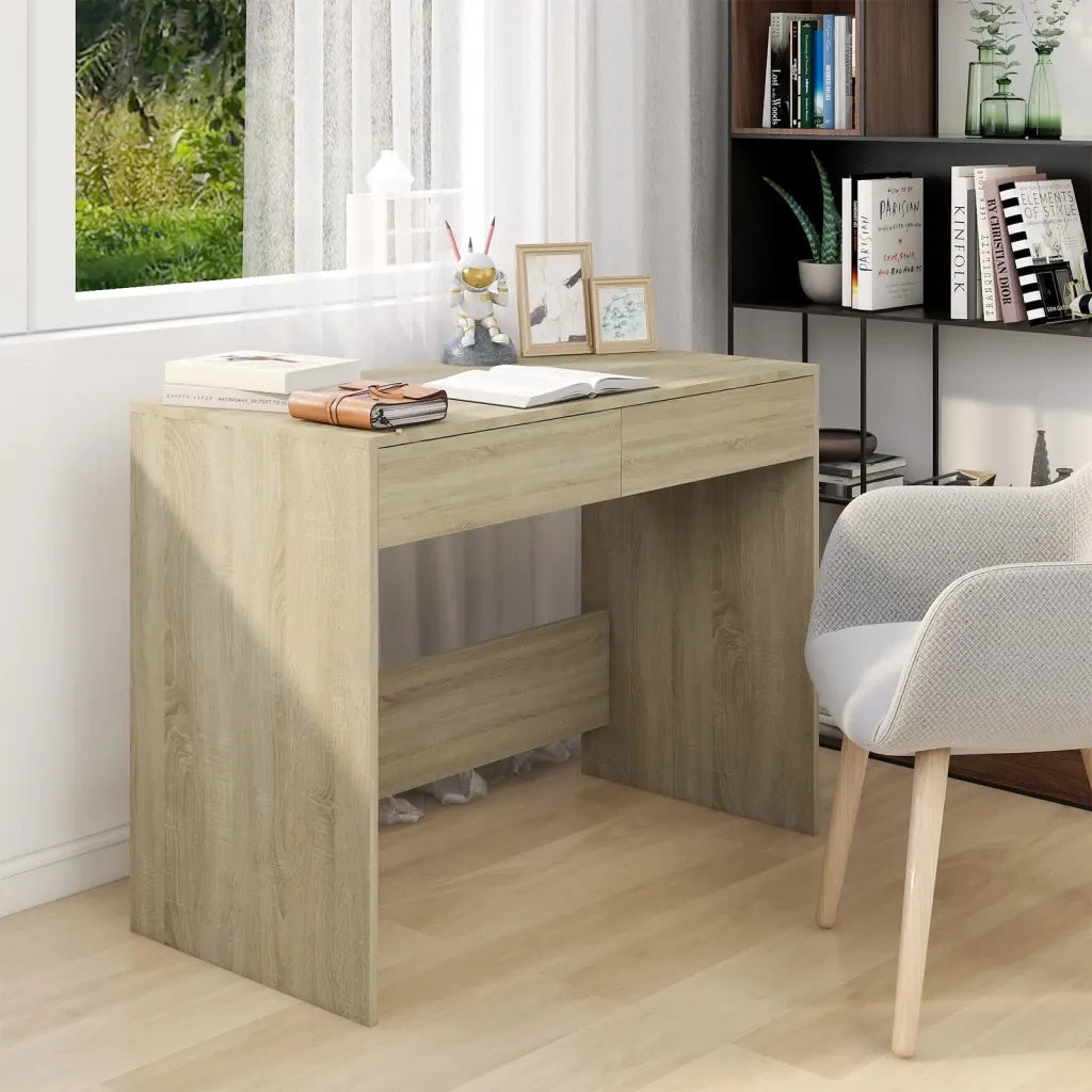 Scrivania Rovere Sonoma 101x50x76,5 cm in Truciolato 809560