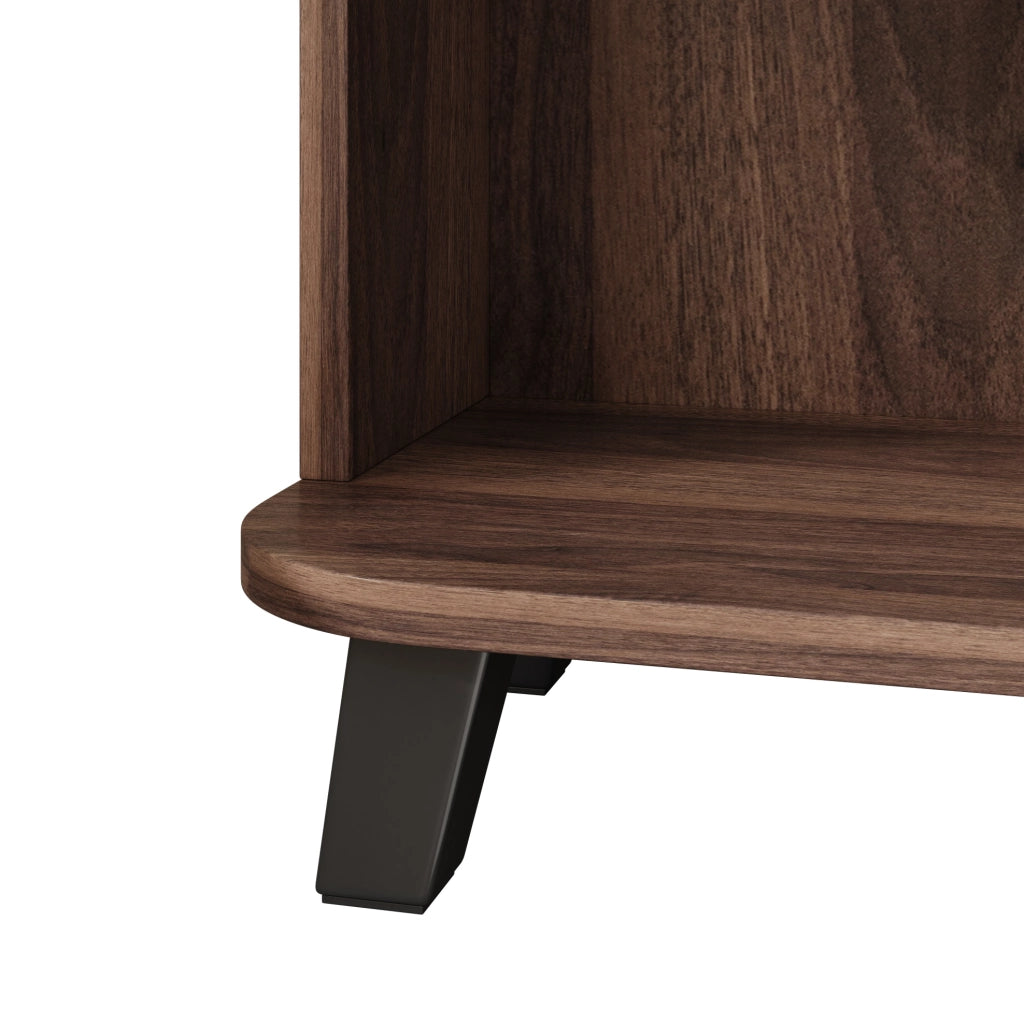 Scarpiera stretta 80x32x99 cm effetto noce， per ingresso piccolo
