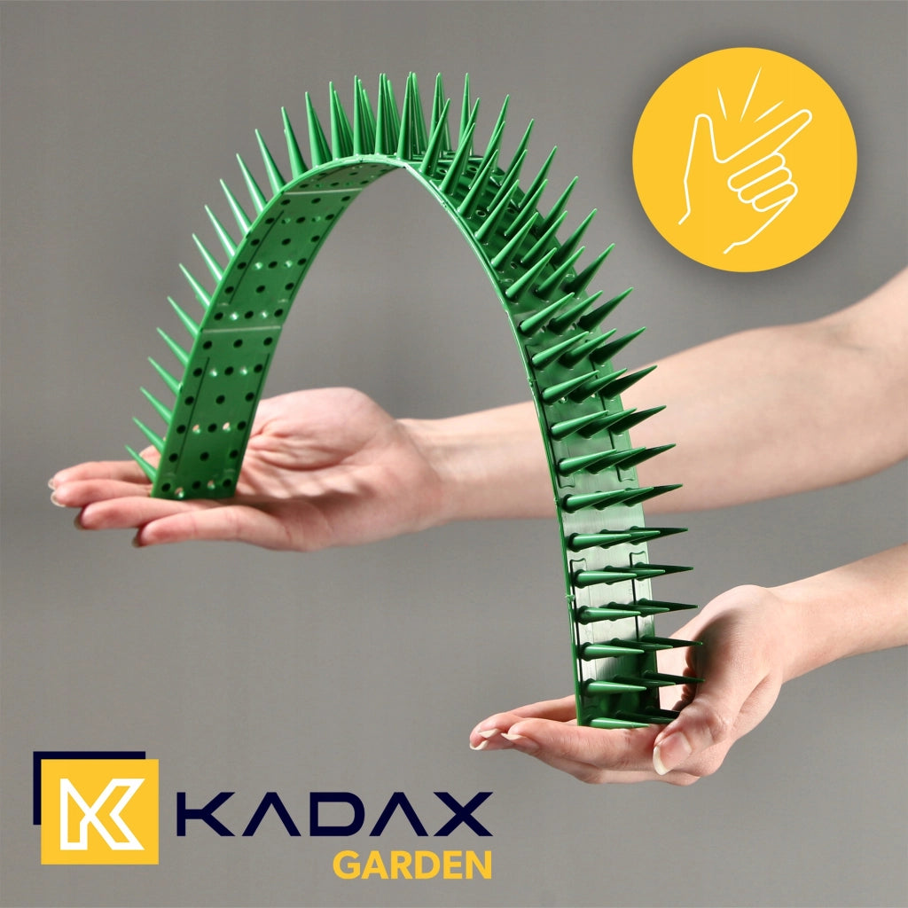 Punte anti-piccioni KADAX, 51 cm, in plastica densa e resistente, 48 pezzi
