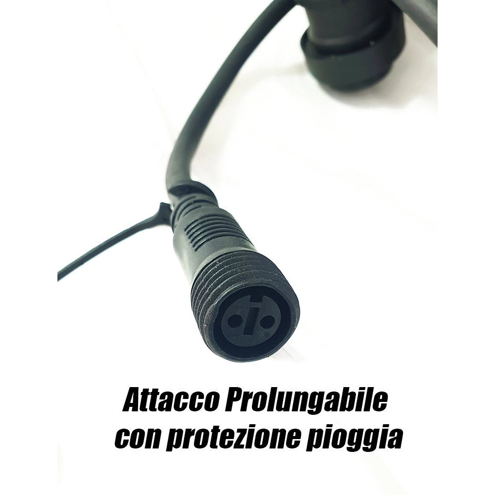 Trade Shop - Catena Luminosa Led Catenaria Con 10 Portalampade E27 10mt Prolungabile Ip54 -