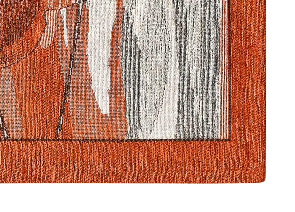 Tappeto Passatoia Cucina Corsia Retro Antiscivolo Disegno Amsterdam By Suardi - 55x140 - Arancio