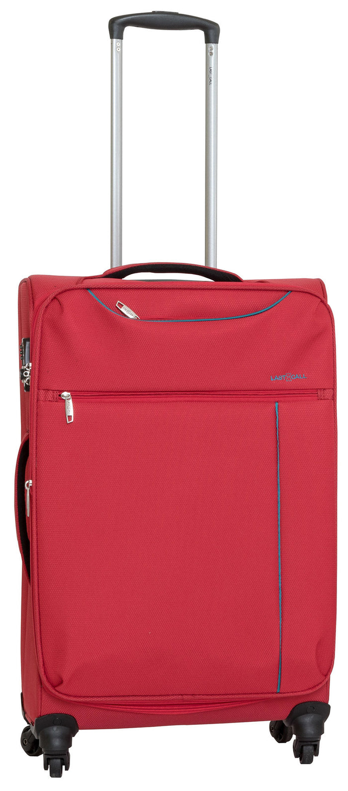 Trolley Valigia Media Morbida in Poliestere 4 Ruote TSA Ravizzoni Stella Rossa